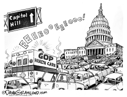 GOP HEALTH CARE GRIDLOCK by Dave Granlund