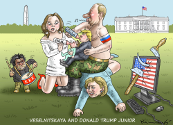 VESELNITSKAYA AND DONALD TRUMP JUNIOR by Marian Kamensky