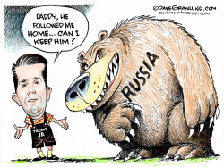TRUMP JR AND RUSSIA  by Dave Granlund