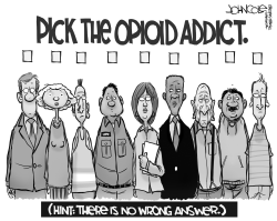 PICK THE ADDICT BW by John Cole