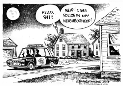 FUTURE 911 CALLS AND POLICE by Dave Granlund