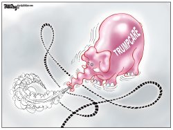 TRUMPCARE BALLOON by Bill Day