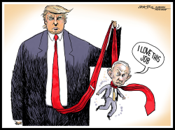 TRUMP HANGS SESSIONS OUT TO DRY by J.D. Crowe