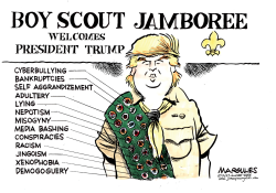 TRUMP AND THE BOY SCOUTS  by Jimmy Margulies