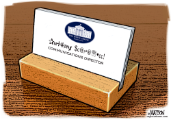 NEW BUSINESS CARDS FOR ANTHONY SCARAMUCCI by R.J. Matson