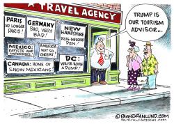 TRUMP INSULTS AND TOURISM  by Dave Granlund