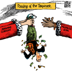 CANADA PASSING OF THE TAXPAYER COLOUR by Tab