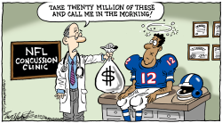 NFL CONCUSSIONS by Bob Englehart