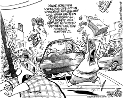 TEEN DRIVERS ON CELL PHONES by Jeff Parker