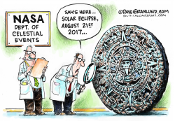 SOLAR ECLIPSE AND NASA  by Dave Granlund