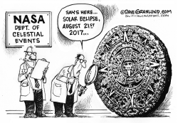 SOLAR ECLIPSE AND NASA by Dave Granlund