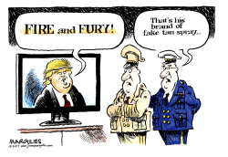 TRUMP FIRE AND FURY  by Jimmy Margulies