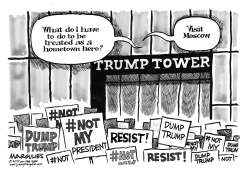 TRUMP VISITS NYC by Jimmy Margulies