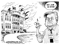 BANNON OUT by Dave Granlund