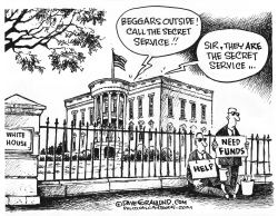 Secret Service funding by Dave Granlund