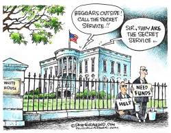 Secret Service funding  by Dave Granlund