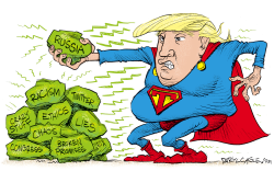 Trump Kryptonite by Daryl Cagle