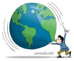 HATE IN THE WORLD by Arcadio Esquivel