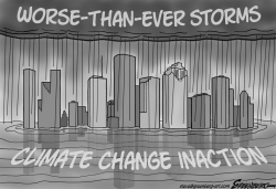 CLIMATE INACTION BW by Steve Greenberg