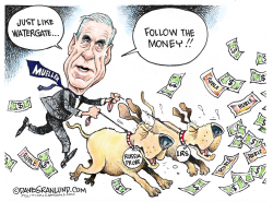 RUSSIA PROBE AND MONEY TRAIL  by Dave Granlund