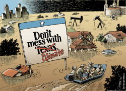 TEXAS UNDER WATER by Patrick Chappatte