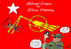 NATIONAL LEAGUE FOR ETHNIC CLEANSING by Stephane Peray
