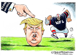 TRUMP AND NFL RESPONSE  by Dave Granlund