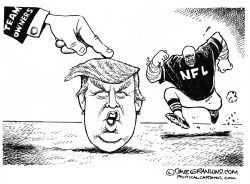 TRUMP AND NFL RESPONSE by Dave Granlund
