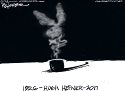 HEFNER -RIP by Milt Priggee