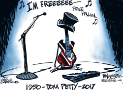 TOM PETTY -RIP by Milt Priggee