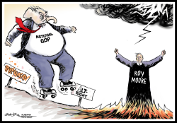 GOP AND ROY MOORE FIRESTORM by J.D. Crowe