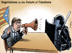 SPAIN AND NOW by Patrick Chappatte