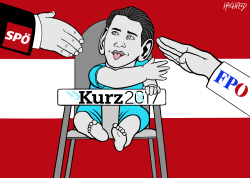 SEBASTIAN KURZ, ELECTION WINNER IN AUSTRIA by Rainer Hachfeld