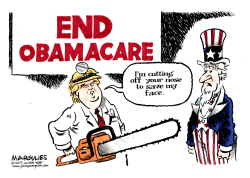 TRUMP DISMANTLES OBAMACARE  by Jimmy Margulies