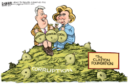 CLINTON FOUNDATION by Rick McKee