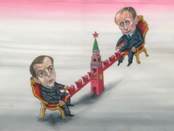 PUTIN AND MEDVEDEV by Alla and Chavdar