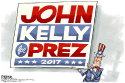 JOHN KELLY FOR PRESIDENT by Rick McKee