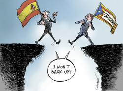 CATALONIA, THE POINT OF NO RETURN by Patrick Chappatte
