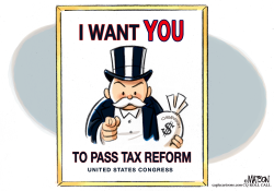 TAX REFORM RECRUITING POSTER by RJ Matson