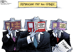 REPUBLICAN SPINES by Nate Beeler