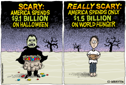 HALLOWEEN AND WORLD HUNGER by Monte Wolverton