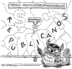 TOMYJERRYMANDERING DE TEXAS by Sandy Huffaker