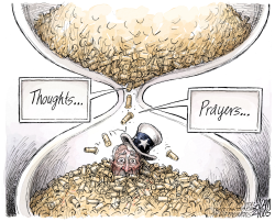 THOUGHTS AND PRAYERS by Adam Zyglis