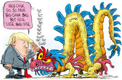 TRUMP IN CHINA by Daryl Cagle