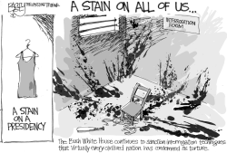 STAIN ON THE PRESIDENCY by Pat Bagley
