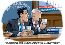 REPUBLICANS WISH PUTIN NEWS WOULD ECLIPSE JUDGE ROY MOORE by R.J. Matson