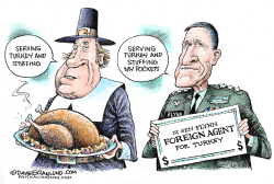TURKEY AND STUFFING  by Dave Granlund
