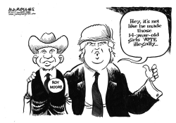 TRUMP SUPPORTS ROY MOORE by Jimmy Margulies