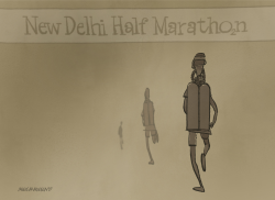 HALF MARATHON IN DELHI 2017 by Neils Bo Bojeson
