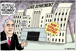GUTTED STATE DEPARTMENT by Wolverton